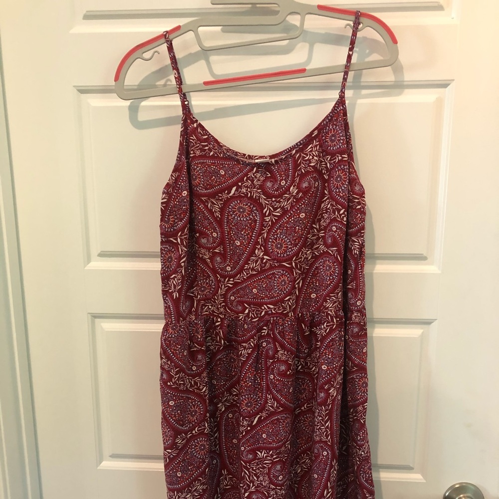 Old Navy Purple Paisley Patterned Dress